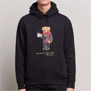 Polo Ralph Lauren Hot Chocolate Polo Bear Hoodie – Black, Small